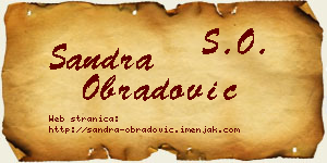 Sandra Obradović vizit kartica